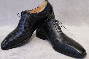 Giày da nam-phụ kiện hoàn hảo từ da cá sấu