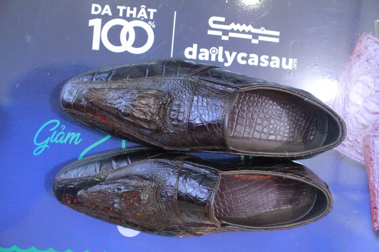 Giày Nam Da Cá Sấu đầu cá Daily134